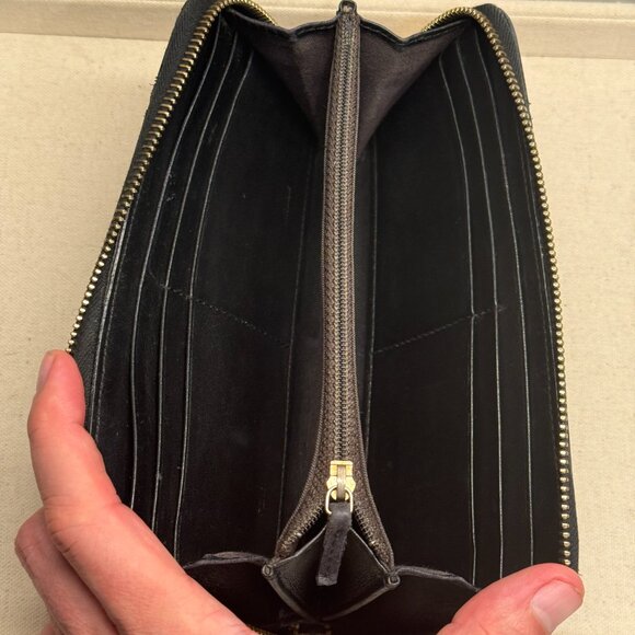 Fendi "Tabacco & Nero" Zip Around Long Wallet - Picture 7 of 8